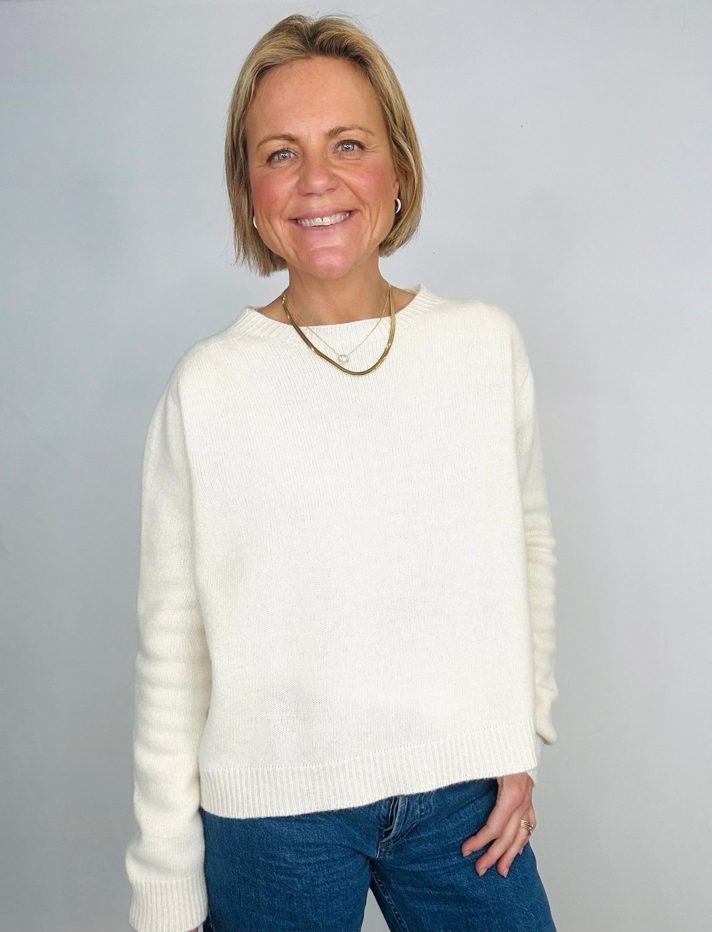 Cream Lambs Wool Jumper