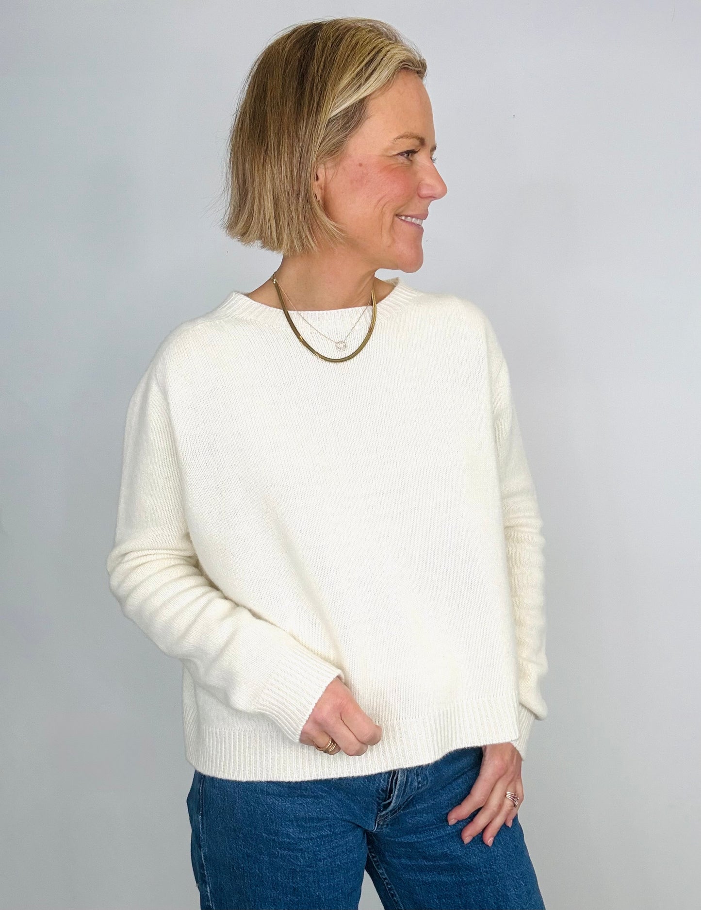 Cream Lambs Wool Jumper