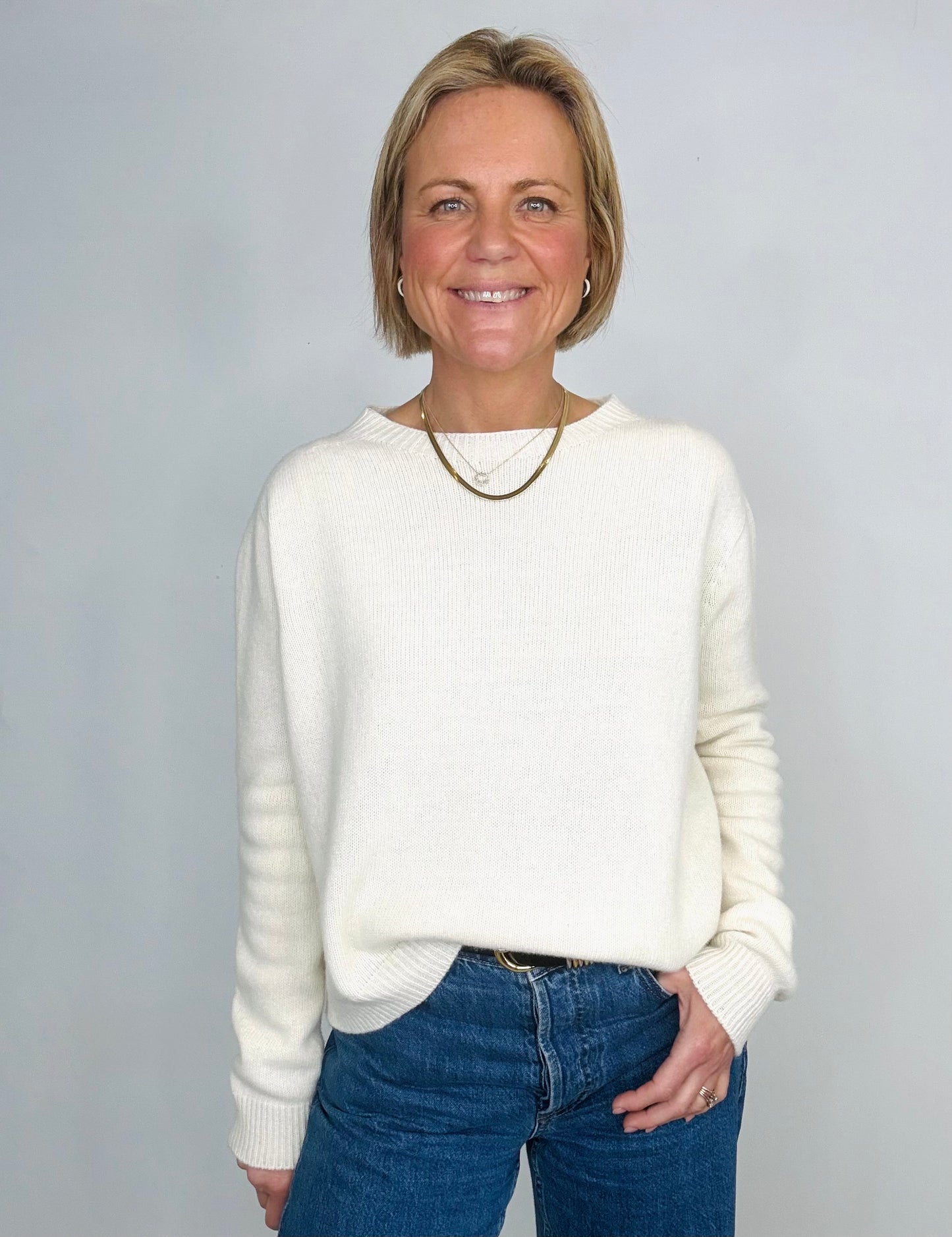 Cream Lambs Wool Jumper