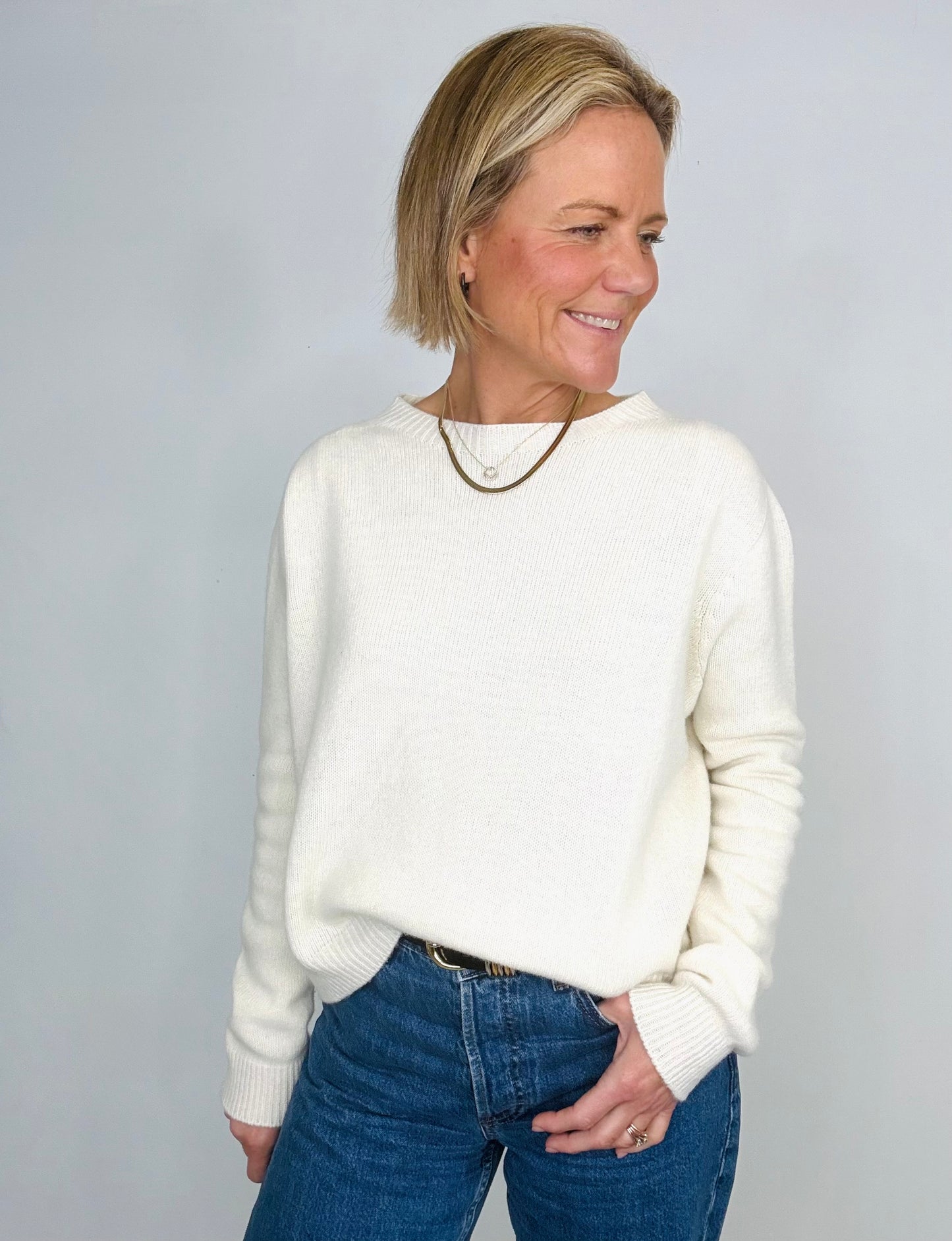 Cream Lambs Wool Jumper