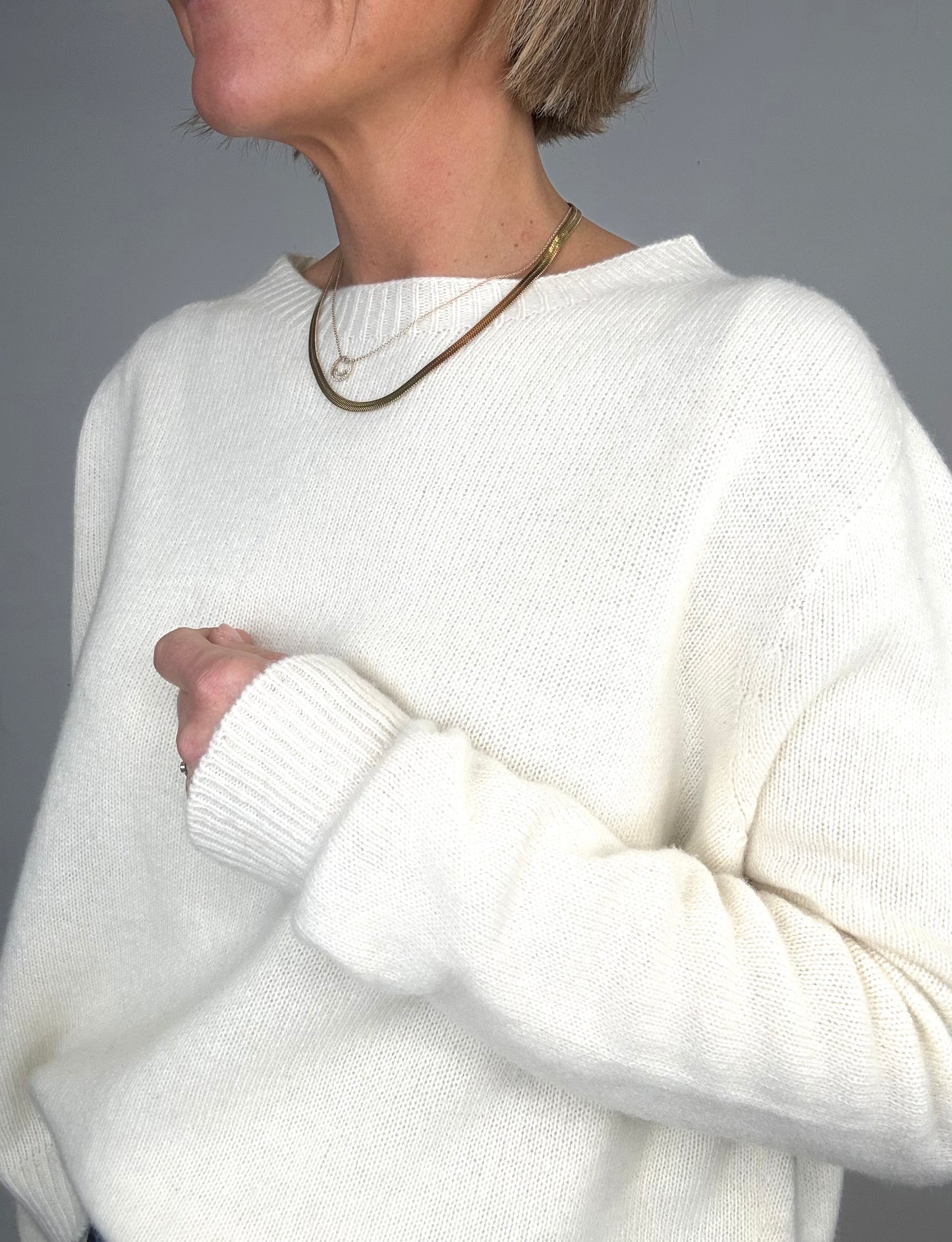 Cream Lambs Wool Jumper