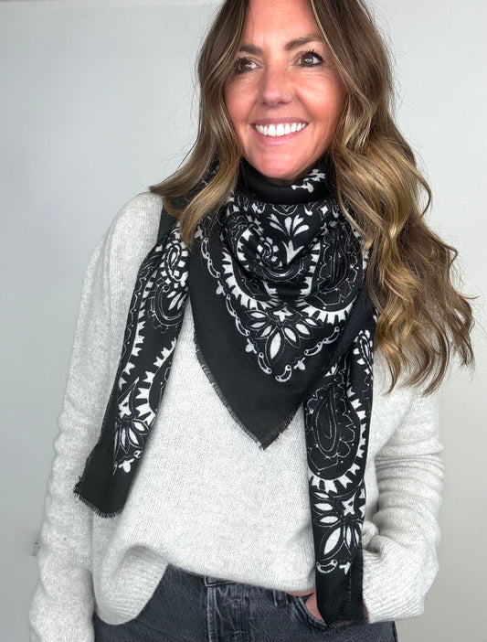 Black Bandana Scarf