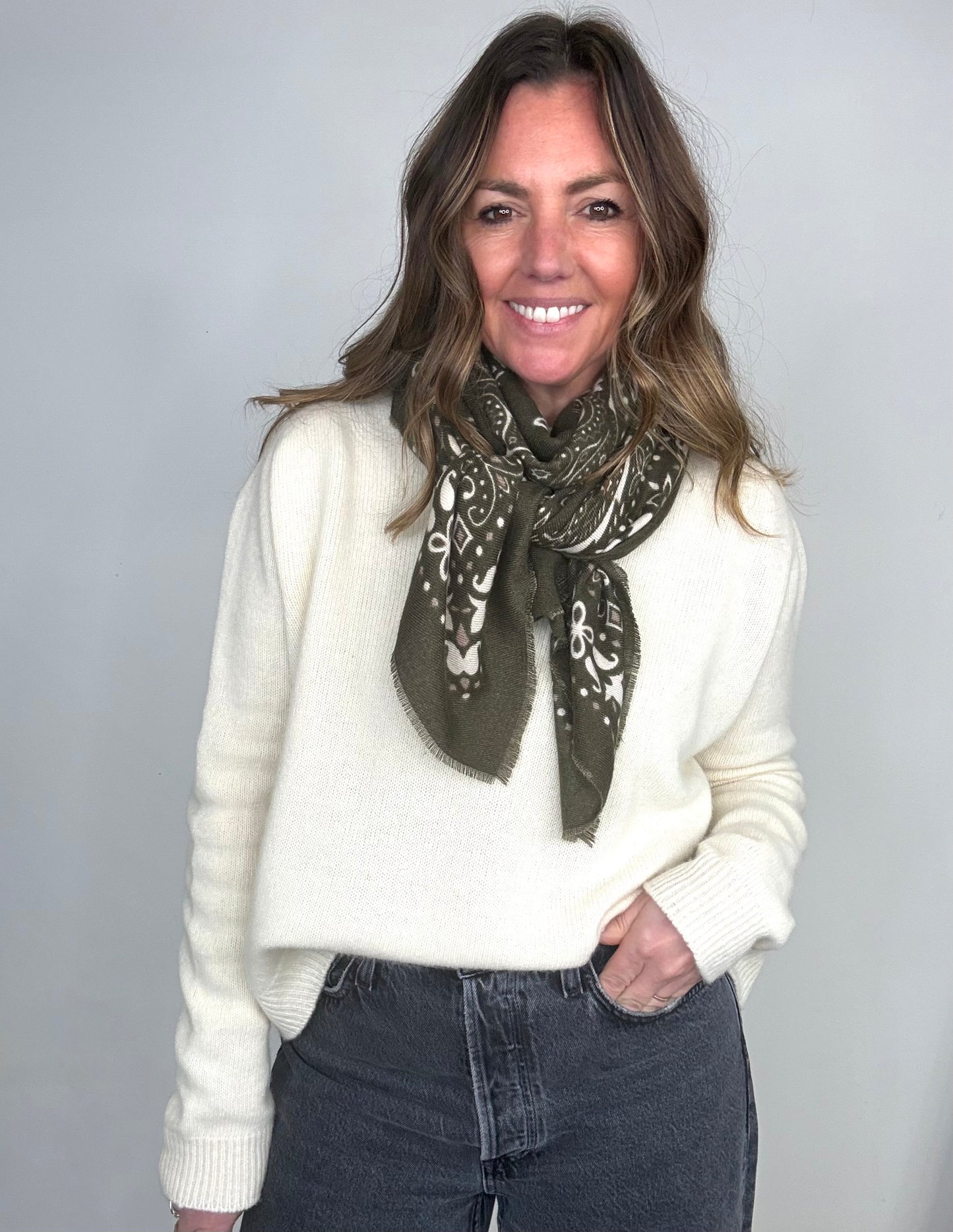 Khaki Bandana Scarf