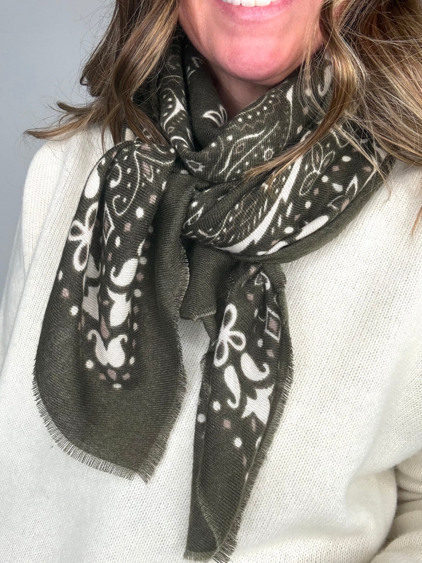 Khaki Bandana Scarf