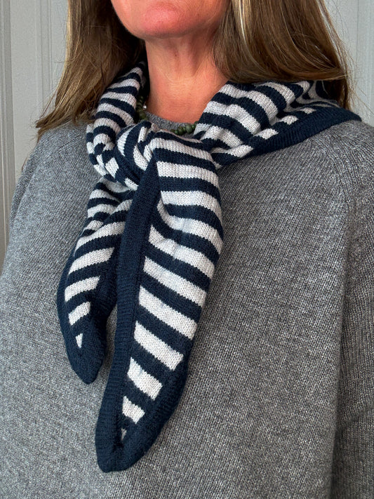 Striped Knit Scarf